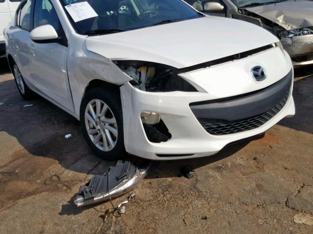 JM1BL1VF7C1514221 - 2012 MAZDA 3 I WHITE photo 9