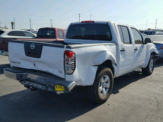 1N6AD0ER9AC419493 - 2010 NISSAN FRONTIER C WHITE photo 4