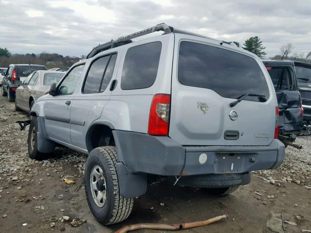 5N1ED28Y22C581997 - 2002 NISSAN XTERRA XE SILVER photo 3