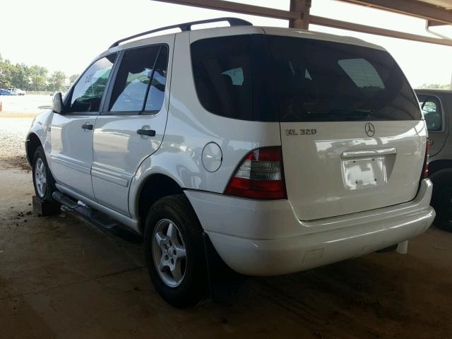 4JGAB54E5YA208409 - 2000 MERCEDES-BENZ ML 320 WHITE photo 3