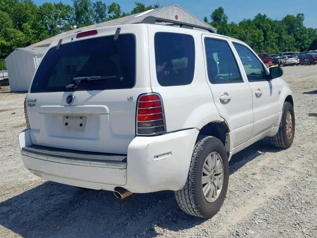 4M2YU81167KJ03283 - 2007 MERCURY MARINER LU WHITE photo 4