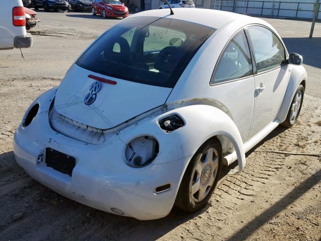 3VWCK21C61M464191 - 2001 VOLKSWAGEN NEW BEETLE WHITE photo 4