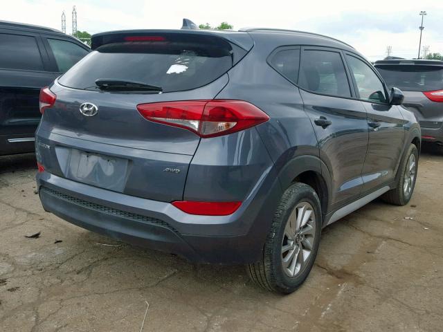 KM8J3CA40JU753094 - 2018 HYUNDAI TUCSON SEL GRAY photo 4