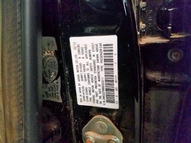 JH4CU2F88DC003211 - 2013 ACURA TSX SE BLACK photo 10