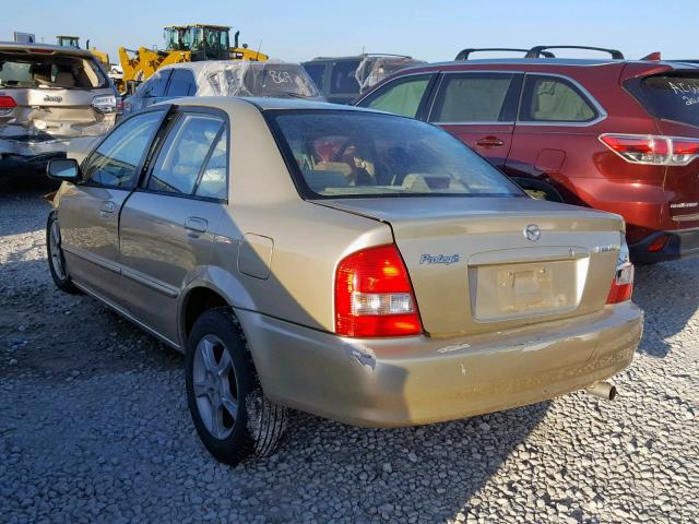 JM1BJ225831182796 - 2003 MAZDA PROTEGE DX GOLD photo 3