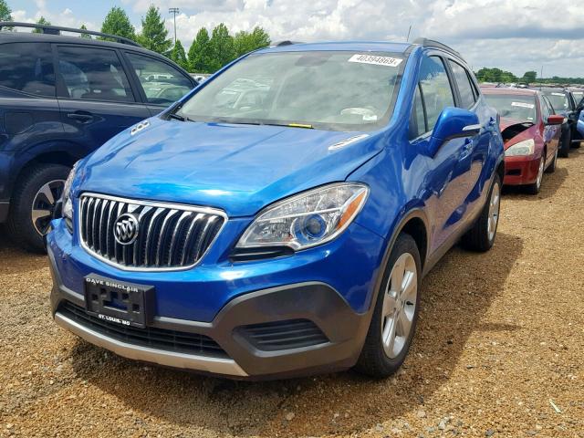 KL4CJASB3FB254548 - 2015 BUICK ENCORE BLUE photo 2