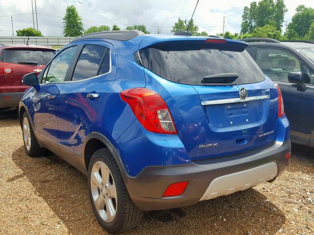 KL4CJASB3FB254548 - 2015 BUICK ENCORE BLUE photo 3