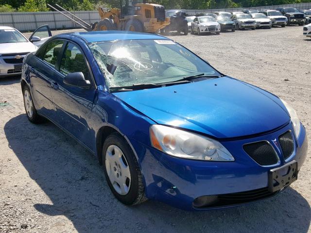 1G2ZF58B074200098 - 2007 PONTIAC G6 VALUE L BLUE photo 1