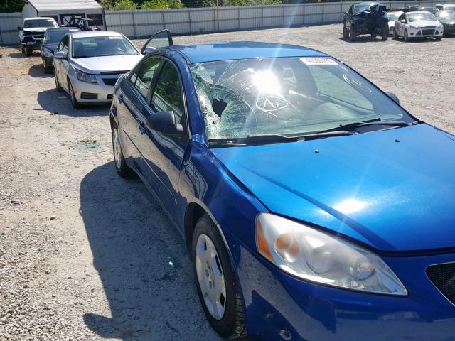 1G2ZF58B074200098 - 2007 PONTIAC G6 VALUE L BLUE photo 9