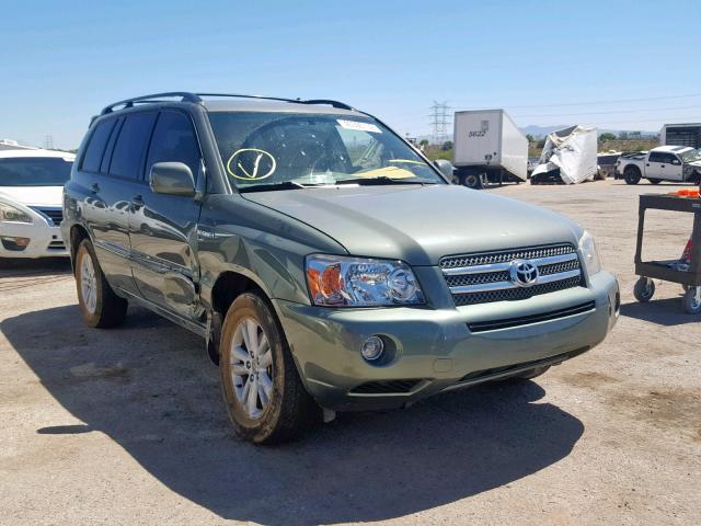 JTEDW21A270020968 - 2007 TOYOTA HIGHLANDER GREEN photo 1