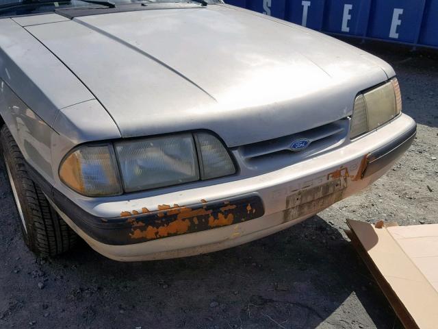 1FACP41M4MF190752 - 1991 FORD MUSTANG LX GRAY photo 9