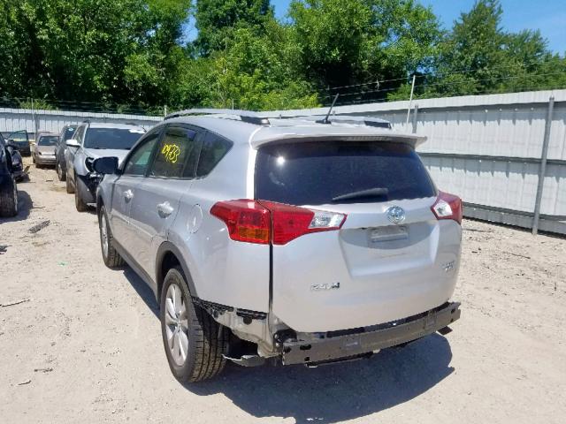 2T3DFREV1FW391236 - 2015 TOYOTA RAV4 LIMIT SILVER photo 3