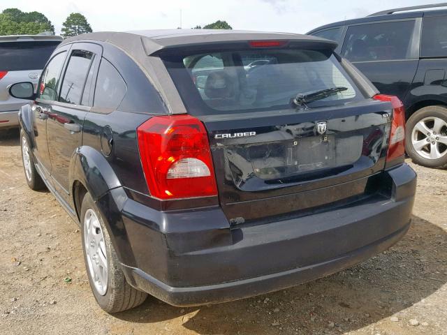 1B3HB48B17D529147 - 2007 DODGE CALIBER SX BLACK photo 3