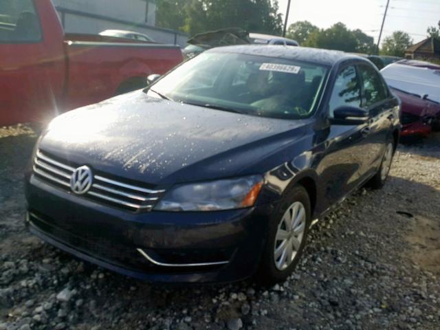 1VWAP7A31DC036220 - 2013 VOLKSWAGEN PASSAT S BLUE photo 2