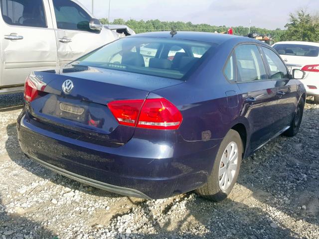 1VWAP7A31DC036220 - 2013 VOLKSWAGEN PASSAT S BLUE photo 4