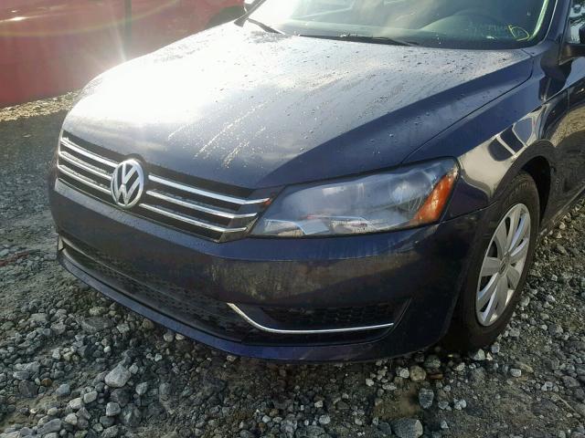 1VWAP7A31DC036220 - 2013 VOLKSWAGEN PASSAT S BLUE photo 9