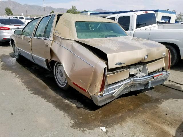 1G6DW52P8SR700051 - 1995 CADILLAC FLEETWOOD GOLD photo 3