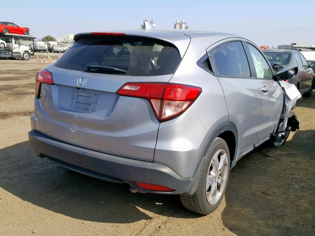 3CZRU5H5XHG706807 - 2017 HONDA HR-V EX SILVER photo 4