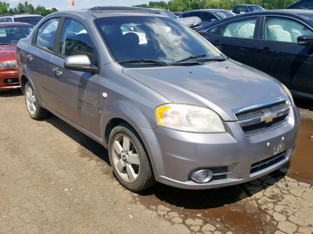 KL1TG56668B135119 - 2008 CHEVROLET AVEO LT GRAY photo 1