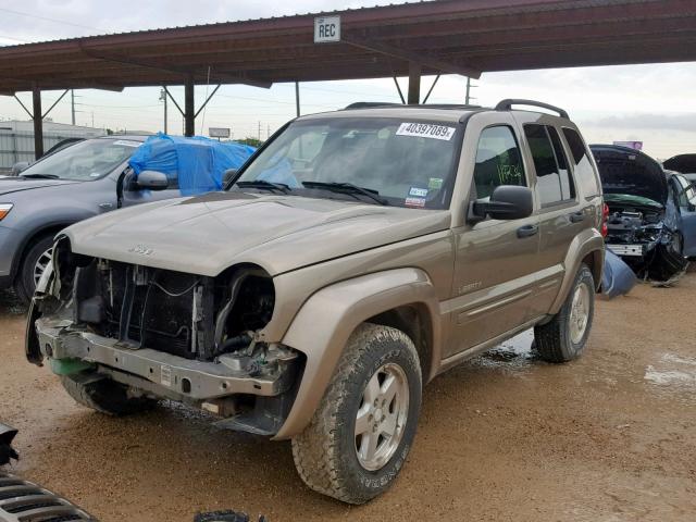 1J4GK58K94W147524 - 2004 JEEP LIBERTY LI GREEN photo 2