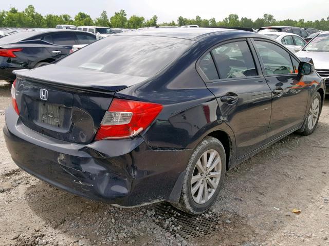 2HGFB2F96CH545661 - 2012 HONDA CIVIC EXL BLACK photo 4