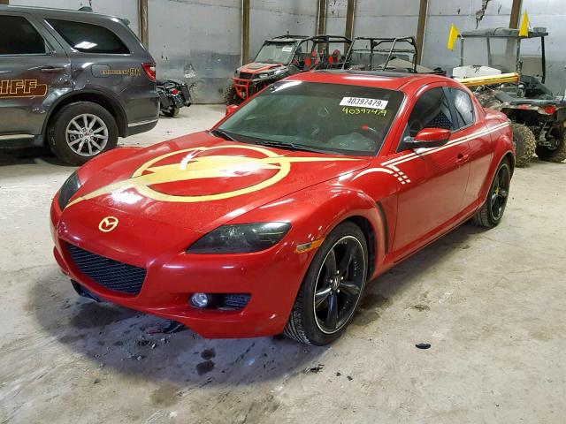 JM1FE173350146420 - 2005 MAZDA RX8 RED photo 2