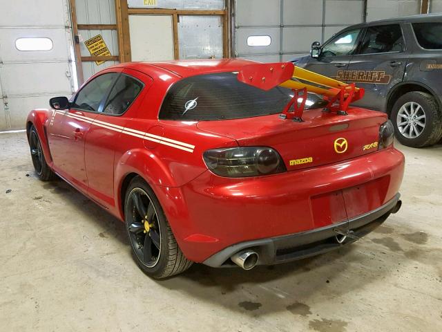 JM1FE173350146420 - 2005 MAZDA RX8 RED photo 3