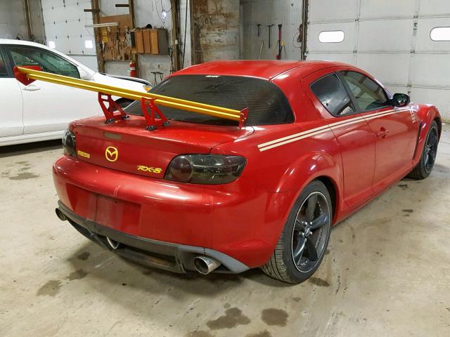 JM1FE173350146420 - 2005 MAZDA RX8 RED photo 4