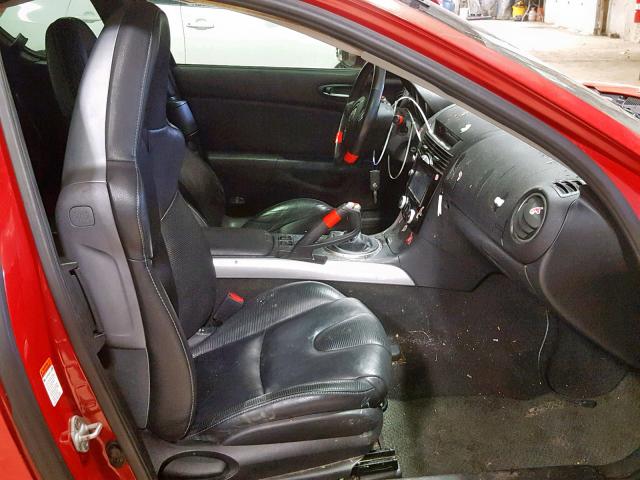 JM1FE173350146420 - 2005 MAZDA RX8 RED photo 5