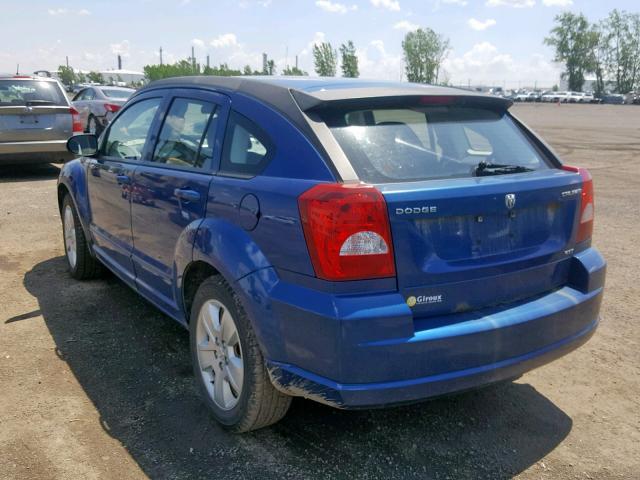 1B3HB48A19D219039 - 2009 DODGE CALIBER SX BLUE photo 3