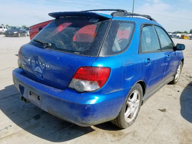 JF1GG29694G804300 - 2004 SUBARU IMPREZA WR BLUE photo 4