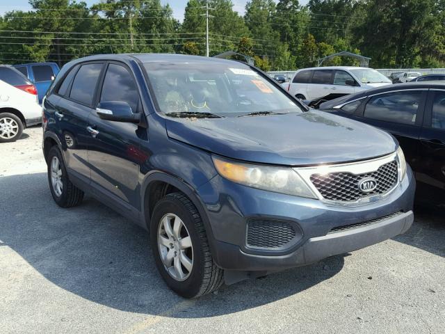 5XYKT3A15BG164253 - 2011 KIA SORENTO BA BLUE photo 1