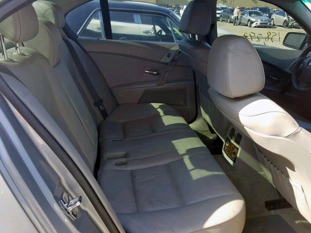 WBANF73556CU20975 - 2006 BMW 530 XI SILVER photo 6