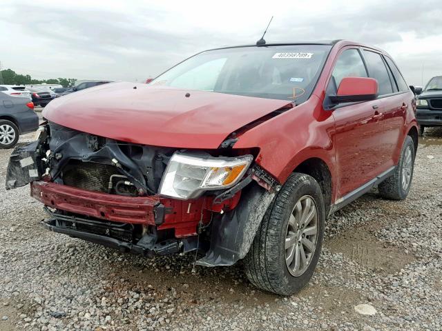 2FMDK38C19BA77351 - 2009 FORD EDGE SEL RED photo 2