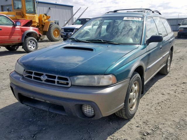 4S3BG6856V7605694 - 1997 SUBARU LEGACY OUT GREEN photo 2