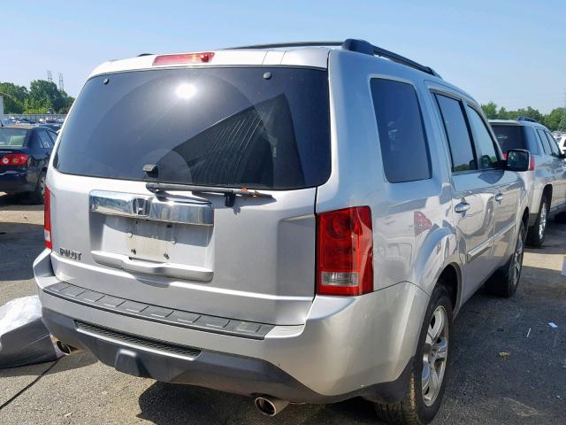 5FNYF3H73EB023446 - 2014 HONDA PILOT EXLN SILVER photo 4