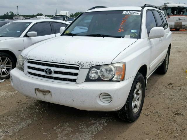 JTEGD21A430056724 - 2003 TOYOTA HIGHLANDER WHITE photo 2