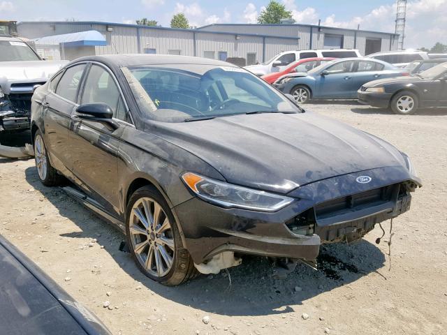 3FA6P0K91HR138276 - 2017 FORD FUSION TIT BLACK photo 1