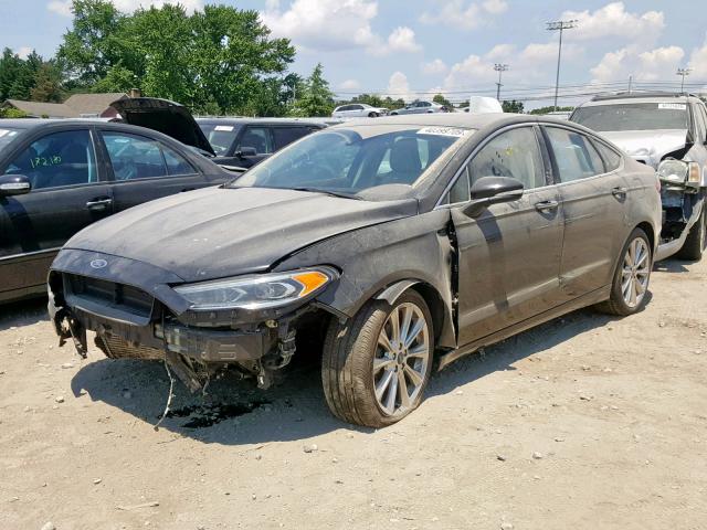 3FA6P0K91HR138276 - 2017 FORD FUSION TIT BLACK photo 2