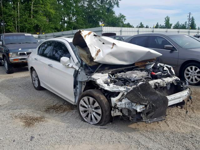 1HGCR3F86DA019199 - 2013 HONDA ACCORD EXL WHITE photo 1