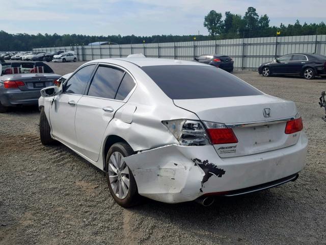 1HGCR3F86DA019199 - 2013 HONDA ACCORD EXL WHITE photo 3