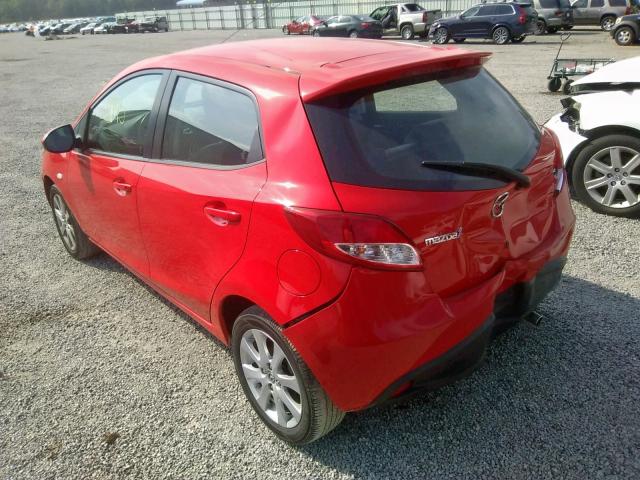 JM1DE1HY4B0104982 - 2011 MAZDA MAZDA2 RED photo 3