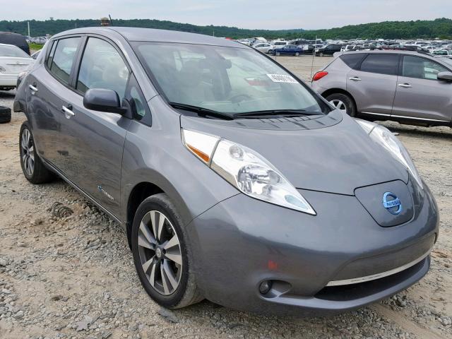 1N4AZ0CP8FC331294 - 2015 NISSAN LEAF S GRAY photo 1