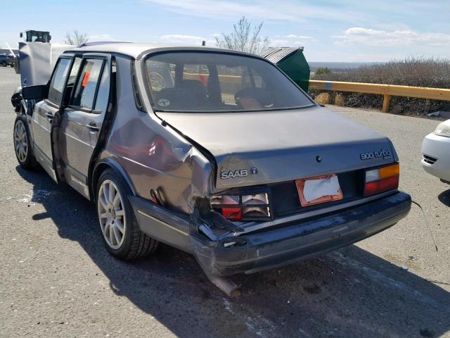 YS3AL45L6K3011908 - 1989 SAAB 900 GRAY photo 3