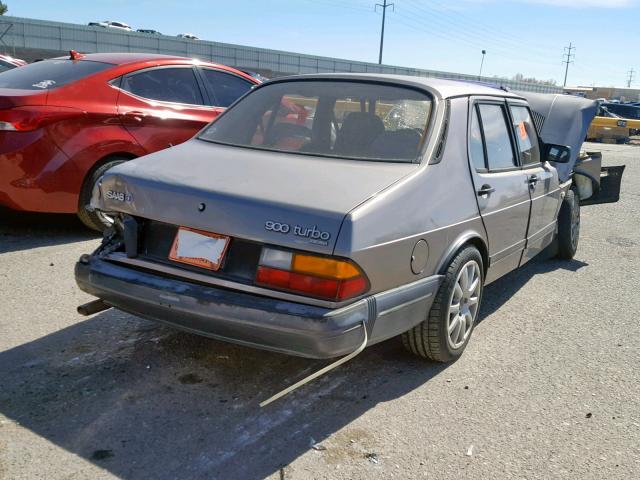 YS3AL45L6K3011908 - 1989 SAAB 900 GRAY photo 4