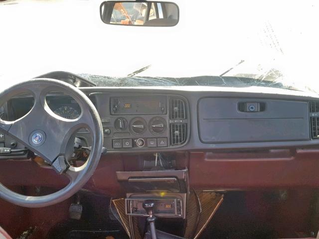 YS3AL45L6K3011908 - 1989 SAAB 900 GRAY photo 9