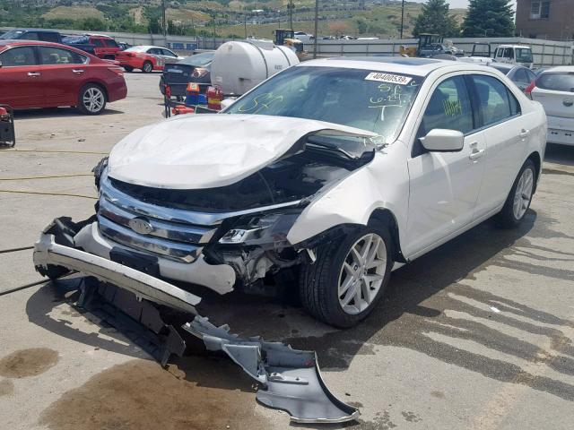 3FAHP0JA5CR137435 - 2012 FORD FUSION SEL WHITE photo 2