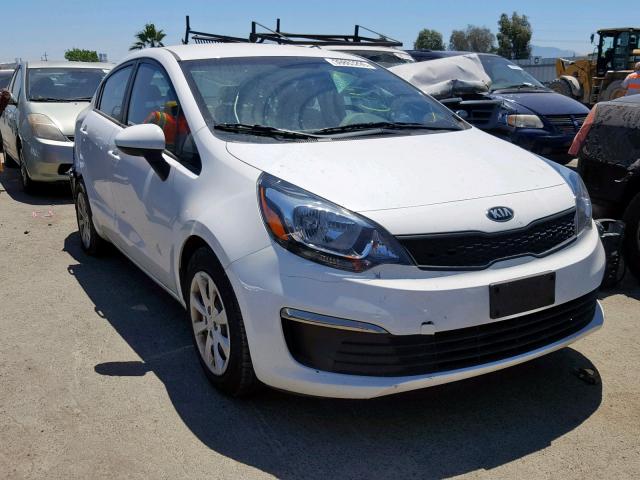 KNADM4A38H6117790 - 2017 KIA RIO LX WHITE photo 1