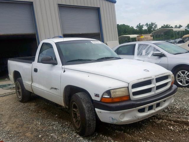 1B7FL26X3WS563168 - 1998 DODGE DAKOTA WHITE photo 1