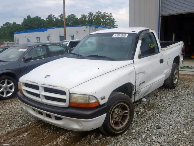 1B7FL26X3WS563168 - 1998 DODGE DAKOTA WHITE photo 2